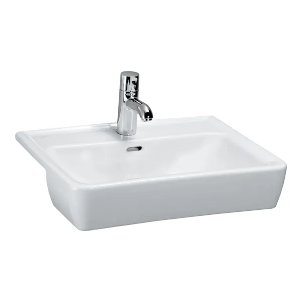 SEMI RECESSED WASHBASIN WITH TAP TOP PRO A -LAUFEN
