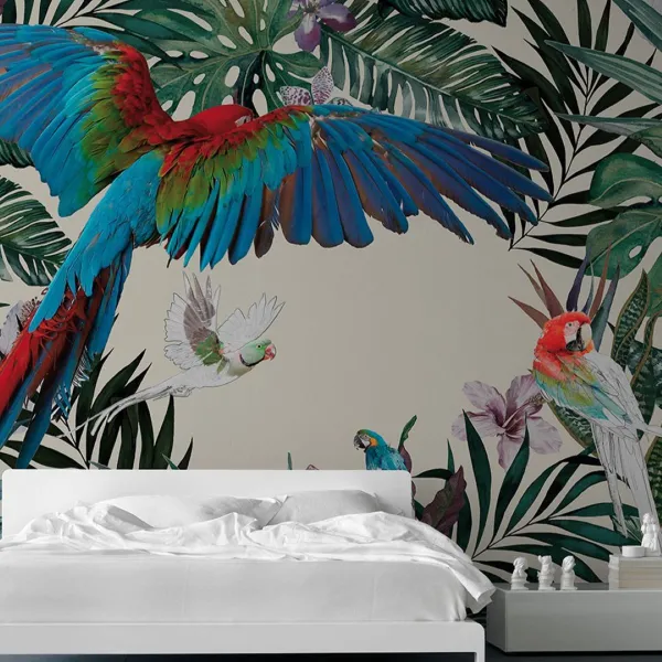 WALLPAPER PARROTS - INKIOSTRO BIANCO