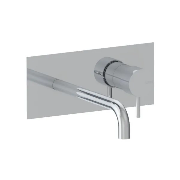 WALL BASIN MIXER ON PLATE EXTRA EXTENDED SPOUT LIKE -BELLOSTA