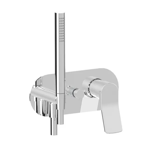 BUILT-IN MIXER WITH AUTOMATIC DIVERTER AND HAND SHOWER UNO DIAGONAL -BELLOSTA