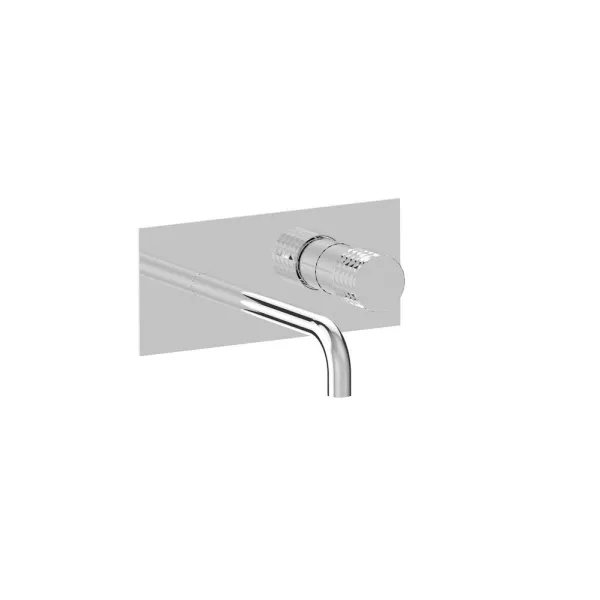 WALL BASIN MIXER EXTRA EXTENDED SPOUT ON PLATE DIAMOND -BELLOSTA