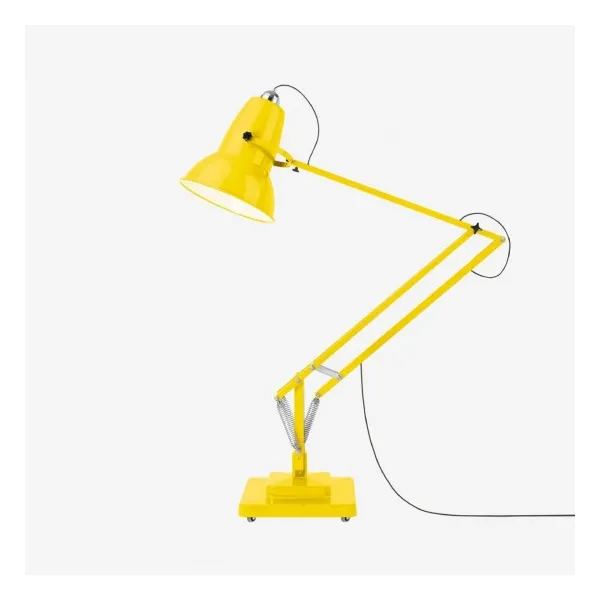 ANGLEPOISE ORIGINAL 1227 GIANT FLOOR LAMP SLATE CITRUS YELLOW GLOSS FINISH  -  ANGLEPOISE