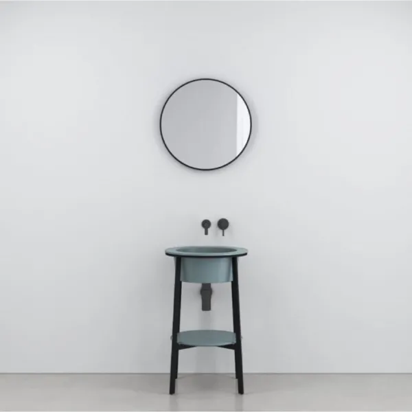 COMPOSITION BASIN ROUND CABINET WITH SINK - CIELO