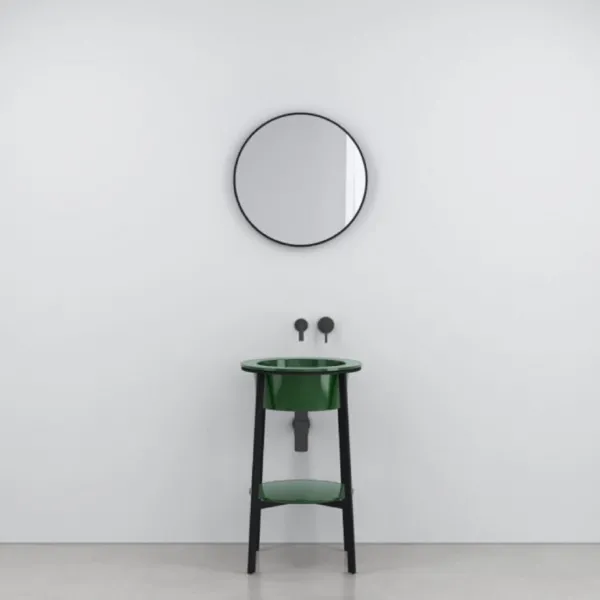 COMPOSITION BASIN ROUND CABINET WITH SINK - CIELO
