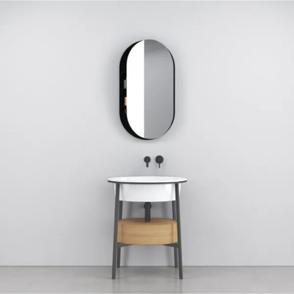 COMPOSITION OVAL BOWL CABINET WITH BASIN - CIELO