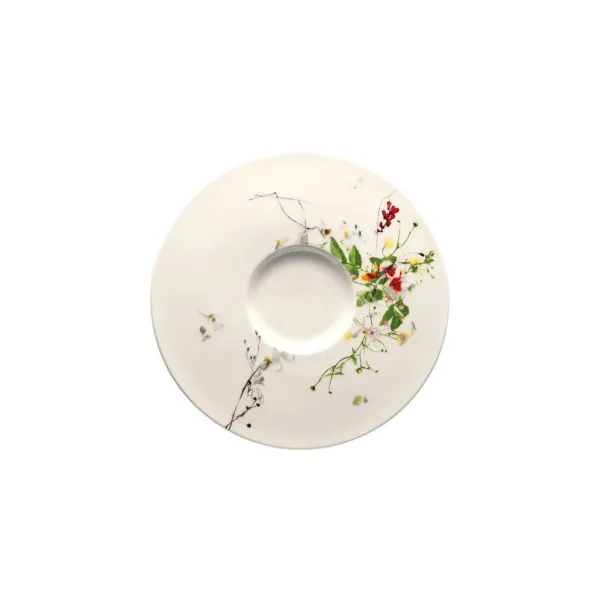 BRILLANCE BONE CHINA FLEURS SAUVAGES SOUP CUP SAUCER - ROSENTHAL