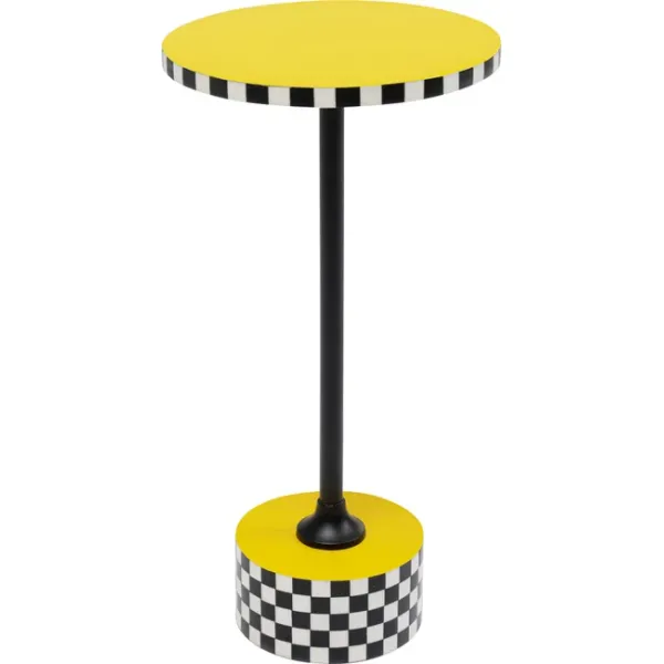 TAVOLINO D'APPOGGIO DOMERO RACE GIALLO 25CM - KARE