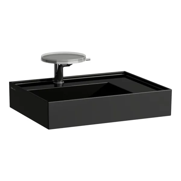 WALL-MOUNTED BASIN 60 WITH SHELF ON THE RIGHT KARTELL -LAUFEN
