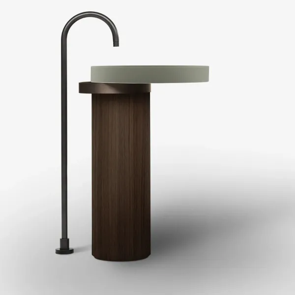 ECCENTRICO FREESTANDING WASHBASIN ARGILLA WITH ONYX STRUCTURE - FALPER