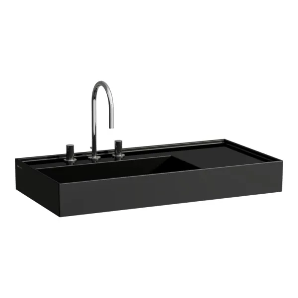 WALL-MOUNTED BASIN 60 WITH SHELF ON THE RIGHT KARTELL -LAUFEN