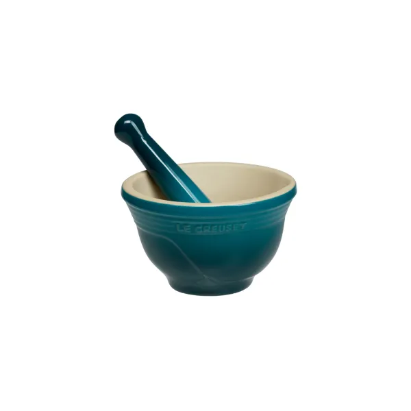 MORTAR AND PESTLE DEEP TEAL - LE CREUSET