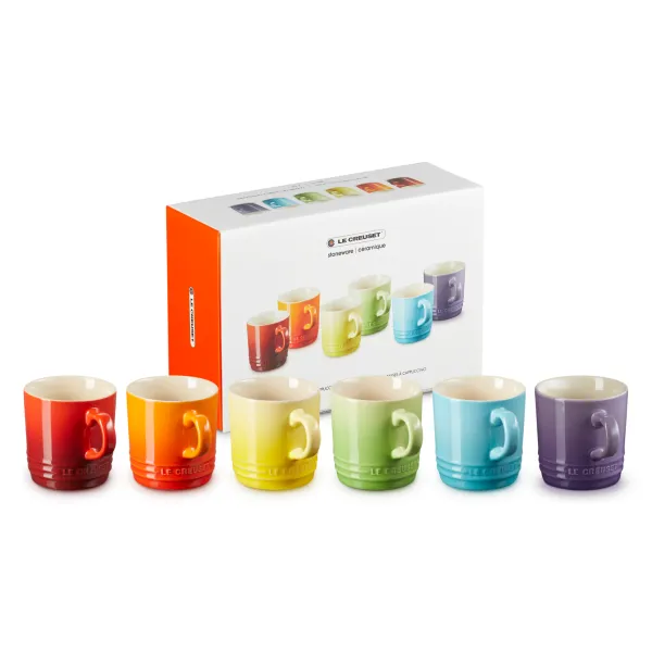 SET 6 CAPPUCCINO CUP LONDON - LE CREUSET