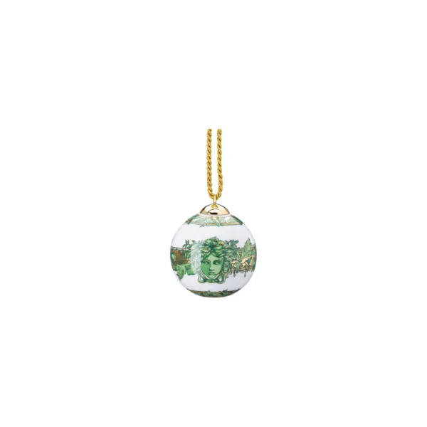 MEDUSA GARLAND GREEN PORCELAIN BALL 7,5 CM - ROSENTHAL VERSACE